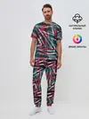 Мужская пижама с брюками / Glitch микс