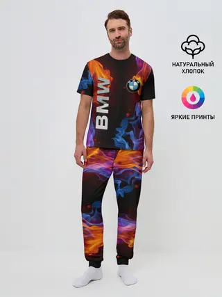 Мужская пижама с брюками / BMW