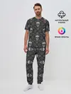 Мужская пижама с брюками / Орнамент Черепа