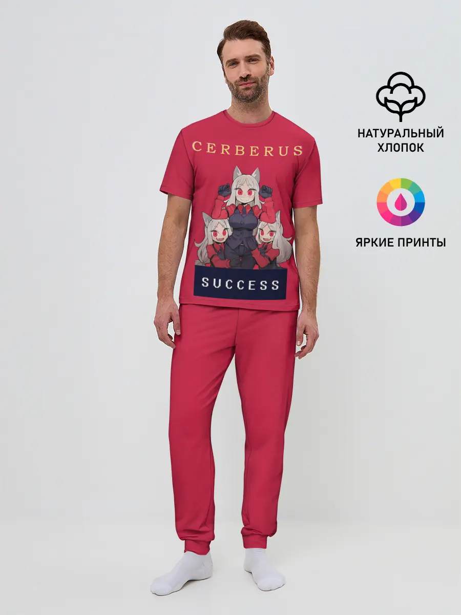 Мужская пижама с брюками / Helltaker: CERBERUS