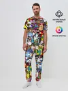 Мужская пижама с брюками / Pixel