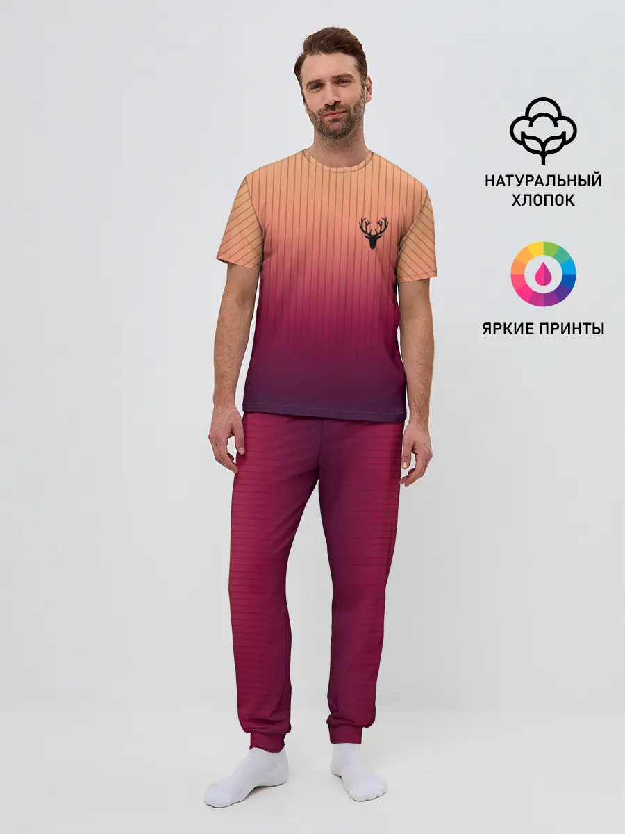 Мужская пижама с брюками / The Gradient Of Deer