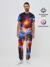 Мужская пижама с брюками / geometry light