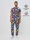 Мужская пижама с брюками / макарун