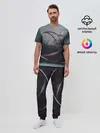Мужская пижама с брюками / Абстракция краска разводы кап