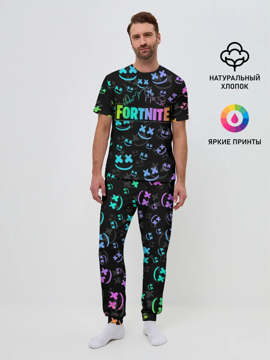 Мужская пижама с брюками / FORTNITE | MARSHMELLO