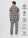 Мужская пижама с брюками / стиль джентльмены