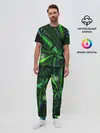 Мужская пижама с брюками / DIGITAL NEON GREEN