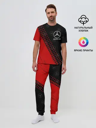 Мужская пижама с брюками / MERCEDES / МЕРСЕДЕС