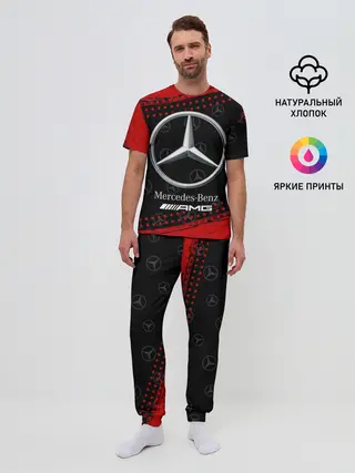 Мужская пижама с брюками / MERCEDES / МЕРСЕДЕС