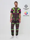 Мужская пижама с брюками / Киберпанк механизмы