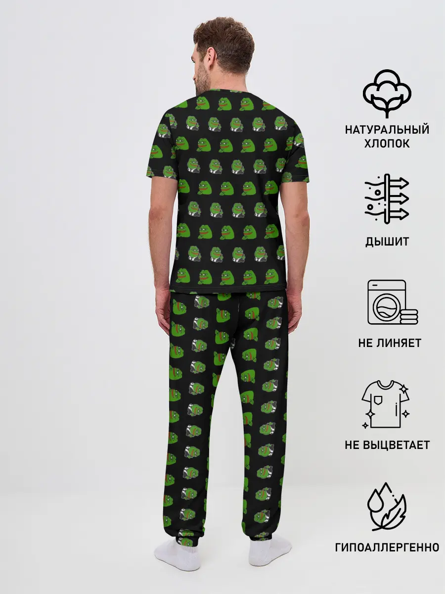 Мужская пижама с брюками / Frog Pepe
