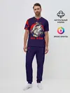 Мужская пижама с брюками / Дзётаро красные брызги