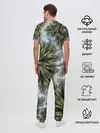Мужская пижама с брюками / Зеленые листья