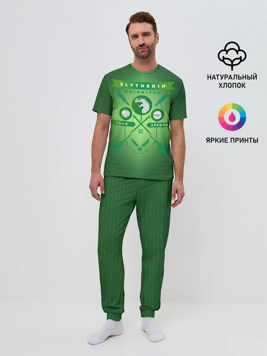 Мужская пижама с брюками / Slytherin Quidditch Team