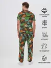 Мужская пижама с брюками / Абстрактные волны