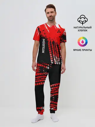 Мужская пижама с брюками / Mitsubishi