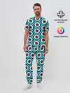 Мужская пижама с брюками / Глаза паттерн