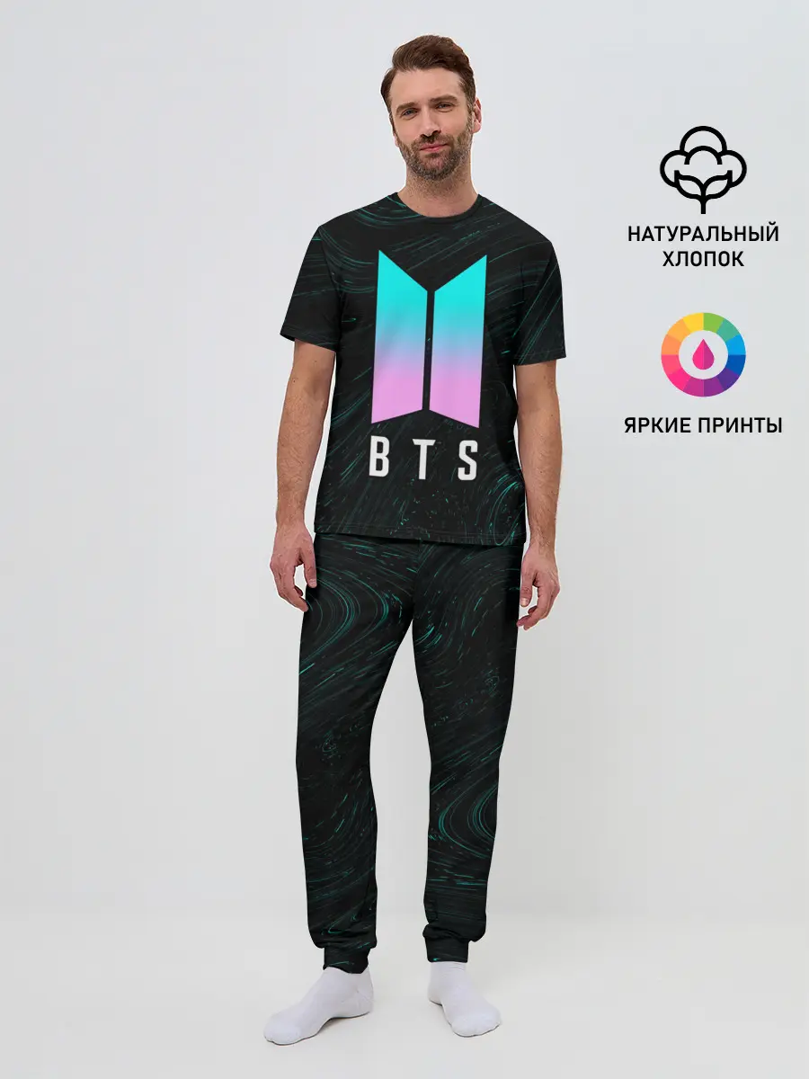 Мужская пижама с брюками / BTS / БТС