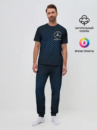 Мужская пижама с брюками / MERCEDES / МЕРСЕДЕС