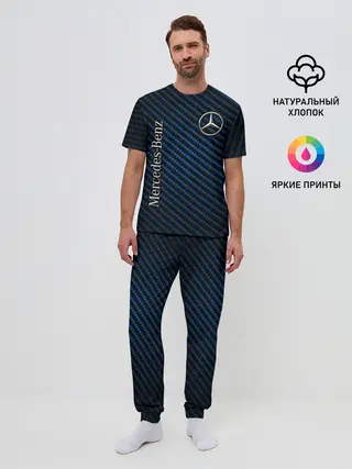Мужская пижама с брюками / MERCEDES / МЕРСЕДЕС