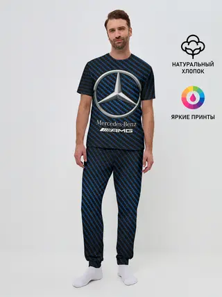 Мужская пижама с брюками / MERCEDES / МЕРСЕДЕС