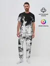 Мужская пижама с брюками / ЧЕРНО БЕЛЫЙ ОГОНЬ