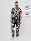 Мужская пижама с брюками / двигатель киберпанк