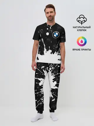Мужская пижама с брюками / BMW / БМВ