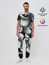 Мужская пижама с брюками / Черный медведь