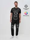 Мужская пижама с брюками / Черная пантера