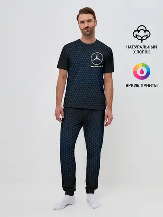 Мужская пижама с брюками / MERCEDES / МЕРСЕДЕС