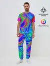 Мужская пижама с брюками / Краска