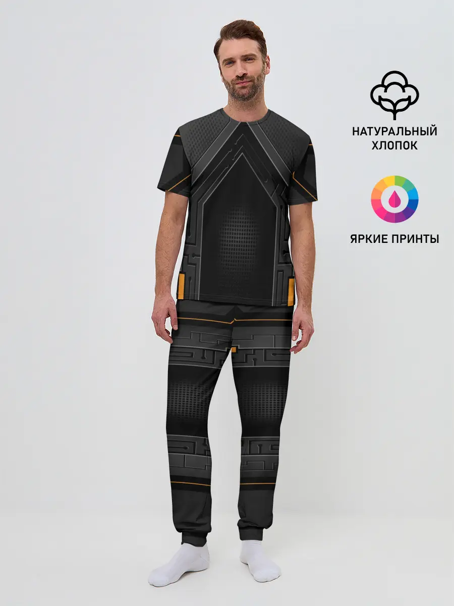 Мужская пижама с брюками / Броня робота