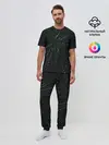 Мужская пижама с брюками / Свет сияние погружение блики