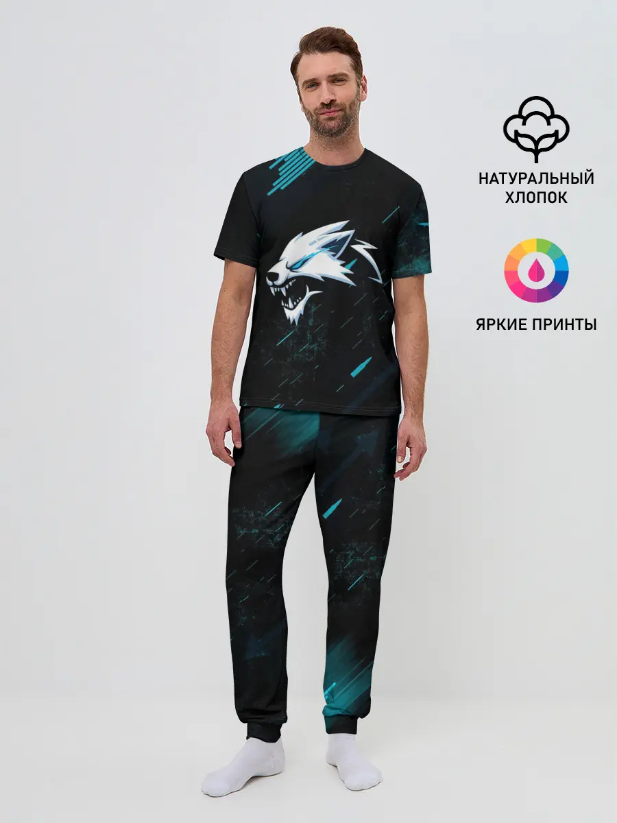 Мужская пижама с брюками / Sky Wolf