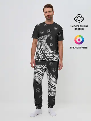 Мужская пижама с брюками / MERCEDES / МЕРСЕДЕС