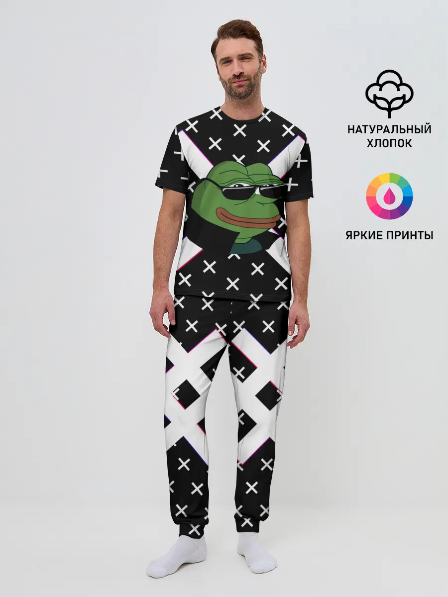 Мужская пижама с брюками / Pepe в очках EZ