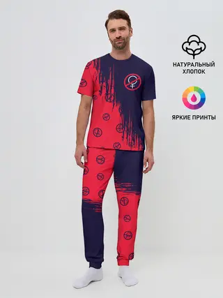 Мужская пижама с брюками / БЕЗ БАБ
