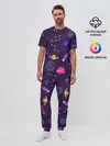 Мужская пижама с брюками / Космический пейзаж