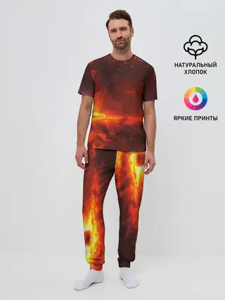 Мужская пижама с брюками / Марс