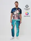 Мужская пижама с брюками / Убийца демонов милые брат и сестра