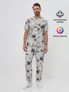 Мужская пижама с брюками / Утро начинается с кружки