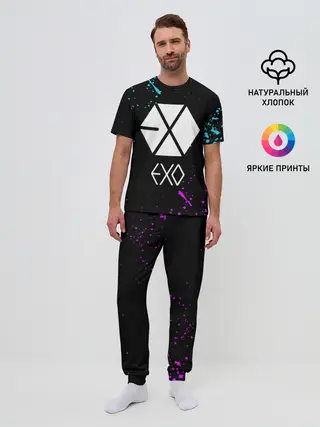 Мужская пижама с брюками / EXO BAND.