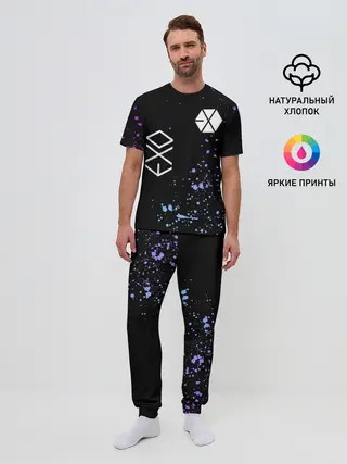 Мужская пижама с брюками / EXO BAND.