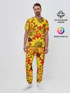 Мужская пижама с брюками / Хохлома