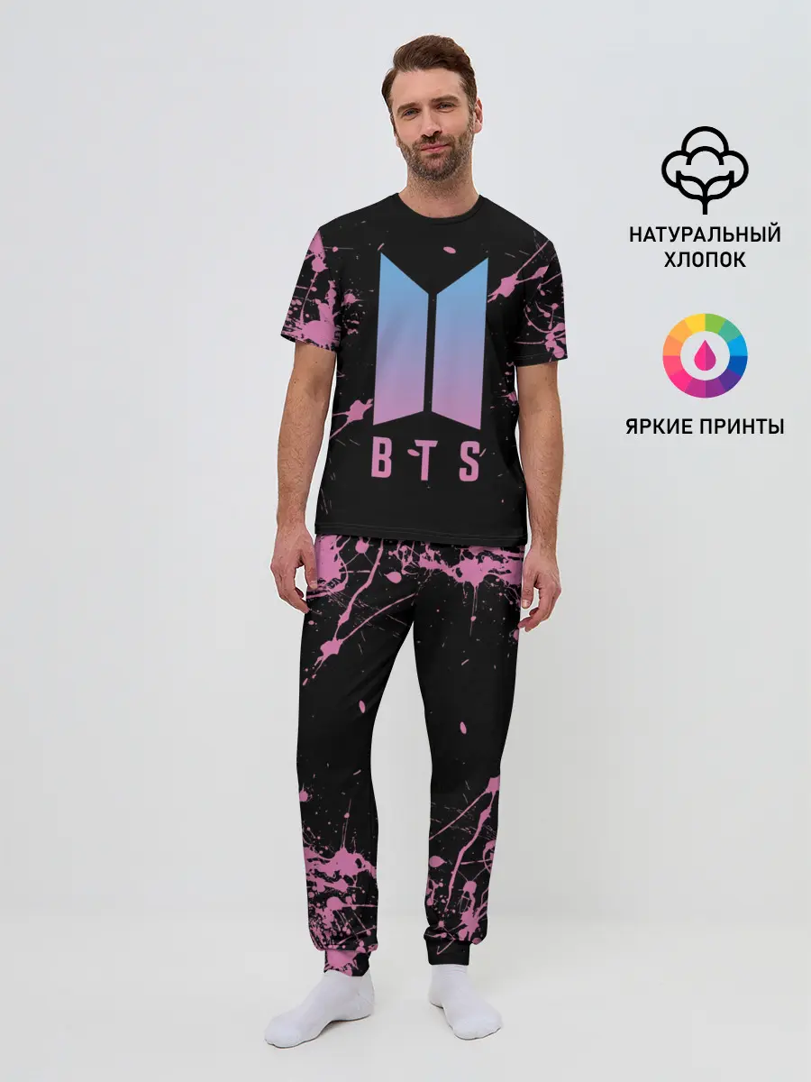 Мужская пижама с брюками / BTS