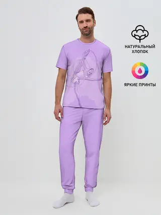 Мужская пижама с брюками / Гимнастика