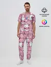 Мужская пижама с брюками / Розовое собрание