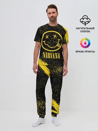 Мужская пижама с брюками / NIRVANA / НИРВАНА
